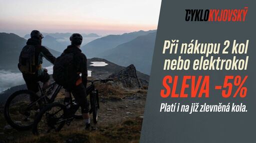 Při nákupu dvou nebo více kol či elektrokol 5% sleva