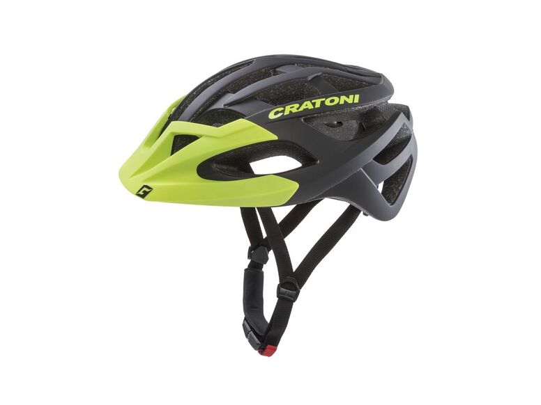 Helma Cratoni C-Hawk - Black-Green Rubber