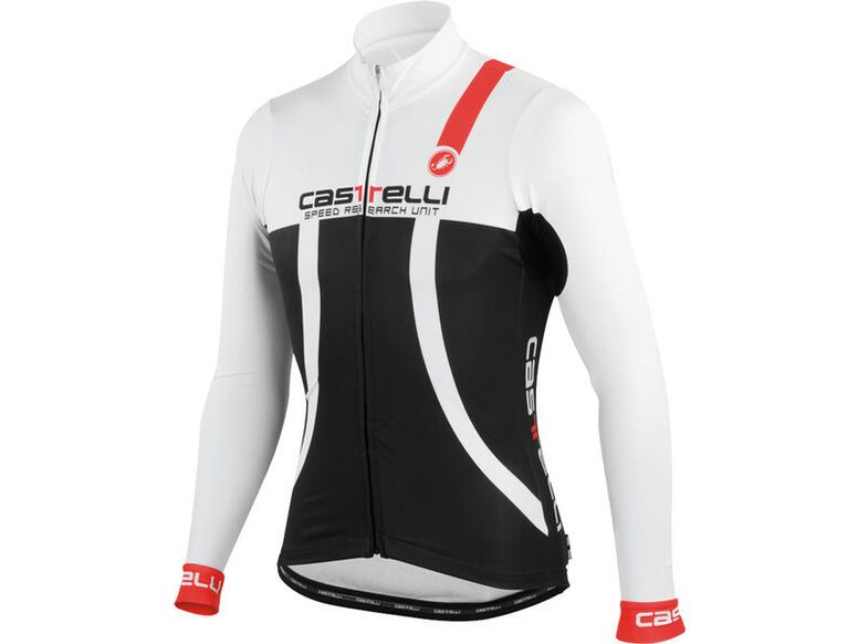 Castelli - pánský dres Aero LS, černá/bílá