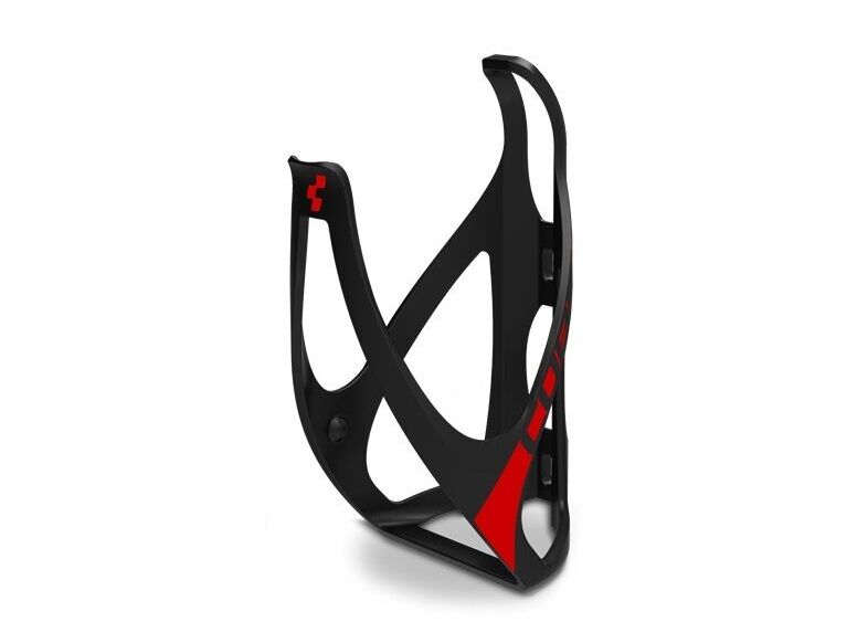 Košík na láhev CUBE matt black 'n' red