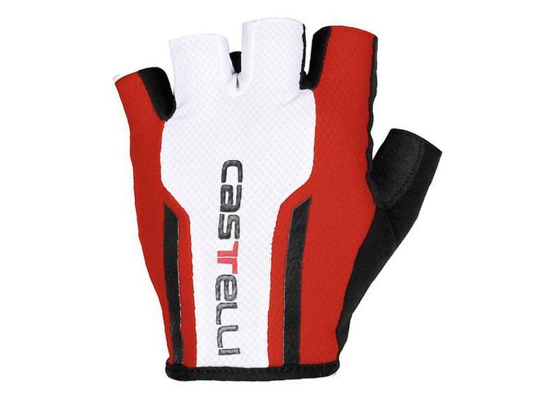 Castelli - pánské rukavice S. DUE.1, červená/bílá/černá