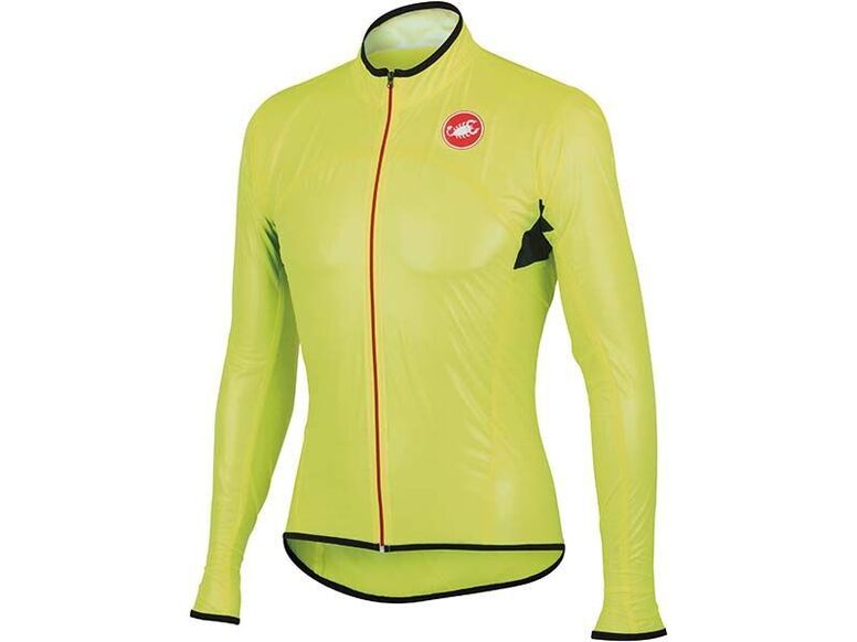Castelli - pánská bunda Sottile Due, žlutá fluo