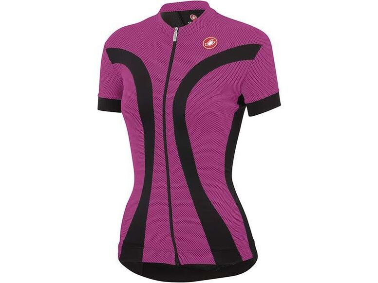 Castelli - dámský dres Ipnosi FZ, černá/růžová