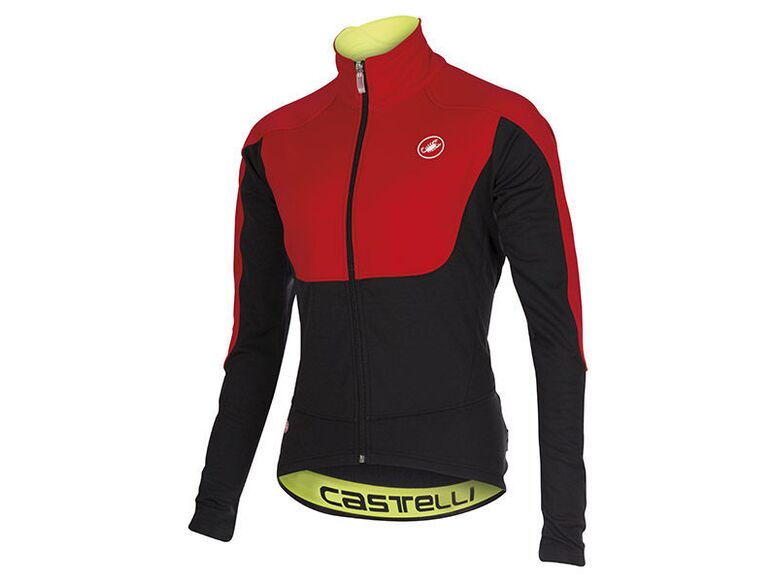 Castelli – pánská bunda Passo Giau, red/black/turbulence