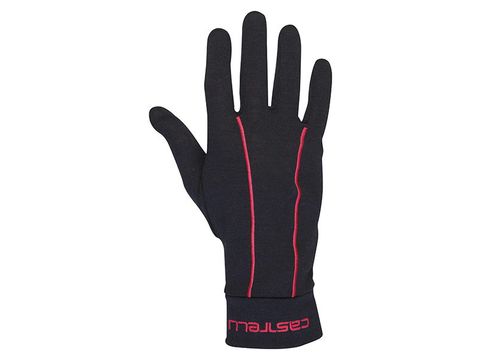 Castelli – pánské rukavice Liner, black/red