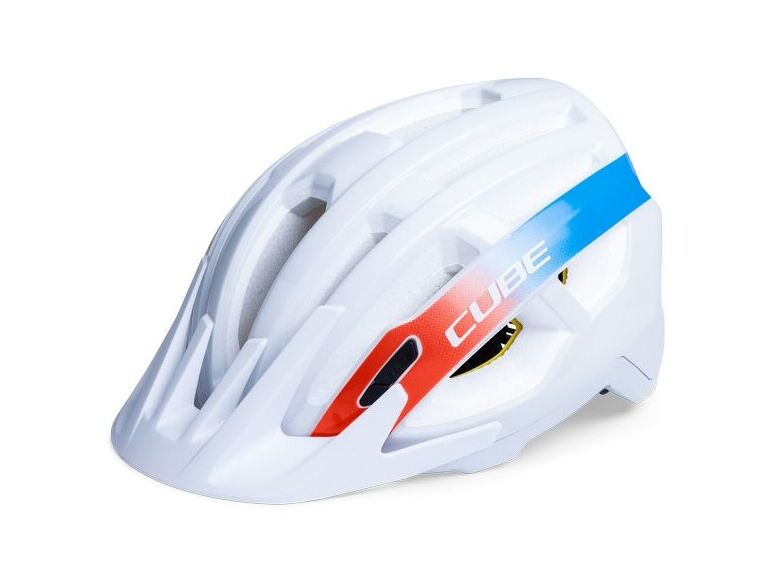 Přilba CUBE OFFPATH Mips Teamline bílá