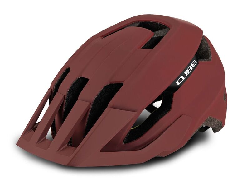 Přilba CUBE Stray burgundy