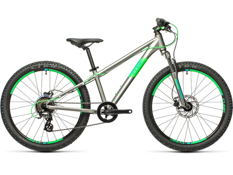 Dětské kolo CUBE ACID 240 DISC 2021 Grey'n'neongreen