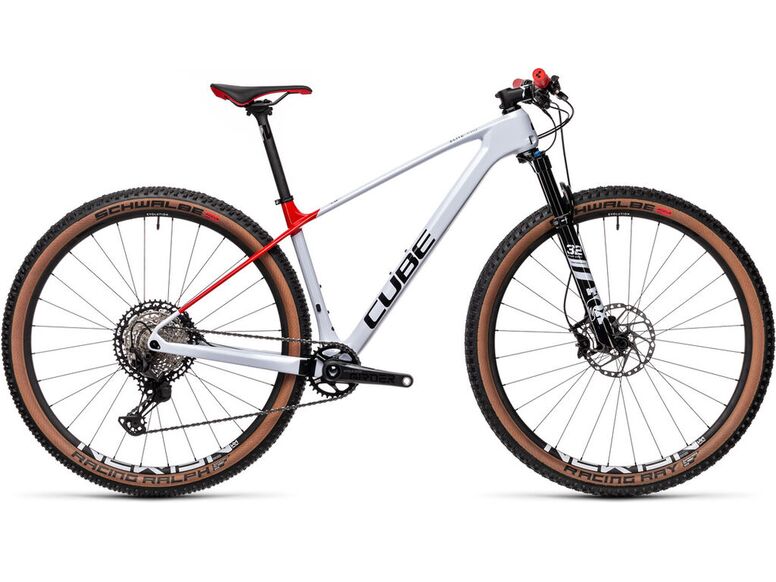 Horské kolo CUBE ELITE C:68X PRO 2021 29 flashwhite'n'red
