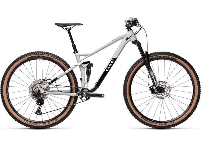 Horské kolo CUBE STEREO 120 RACE 2021 29 Lightgrey'n'black