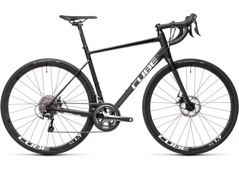 Silniční kolo CUBE ATTAIN Race 2021 Black'n'white