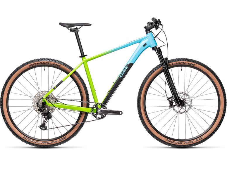 Horské kolo CUBE REACTION PRO 2021 27,5 fadingblue'n'green