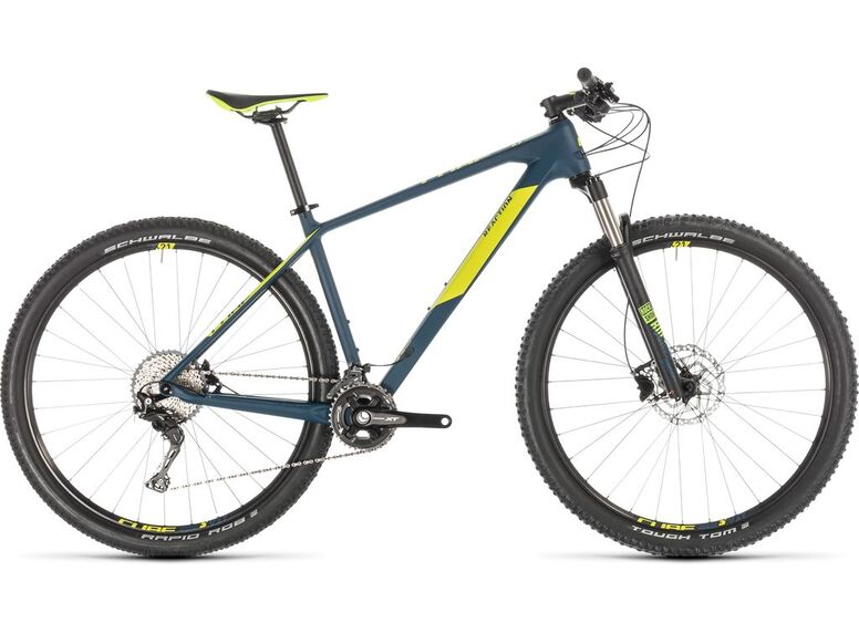 Horské kolo CUBE REACTION C:62 2019 Blue'n'lime