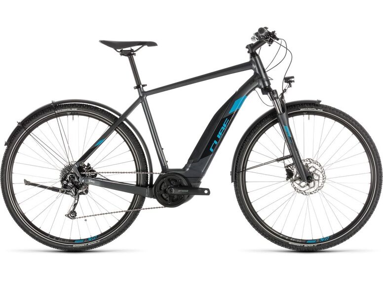 Elektrokolo CUBE Cross Hybrid ONE 500 AllRoad iridium/blue 2019