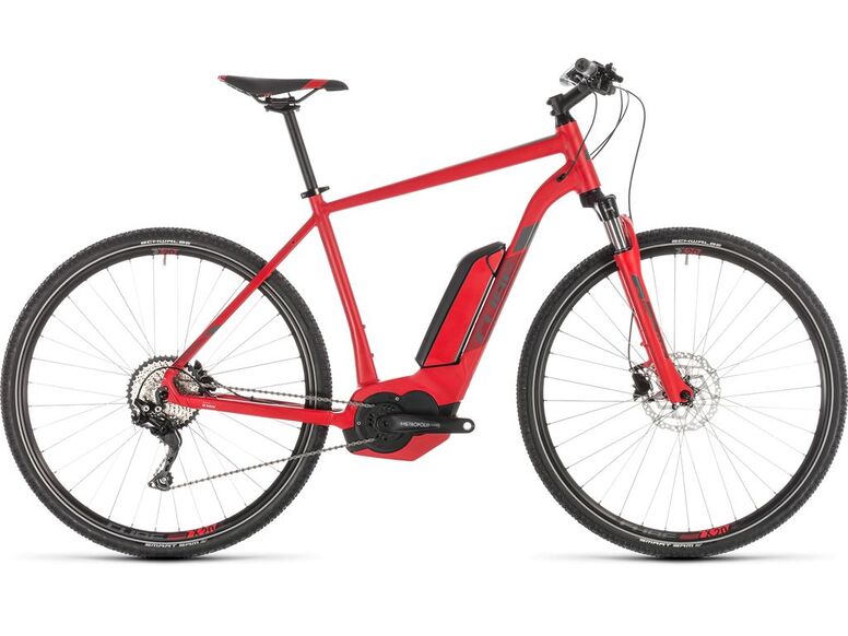 Elektrokolo CUBE CROSS HYBRID PRO 500 2019 red/black
