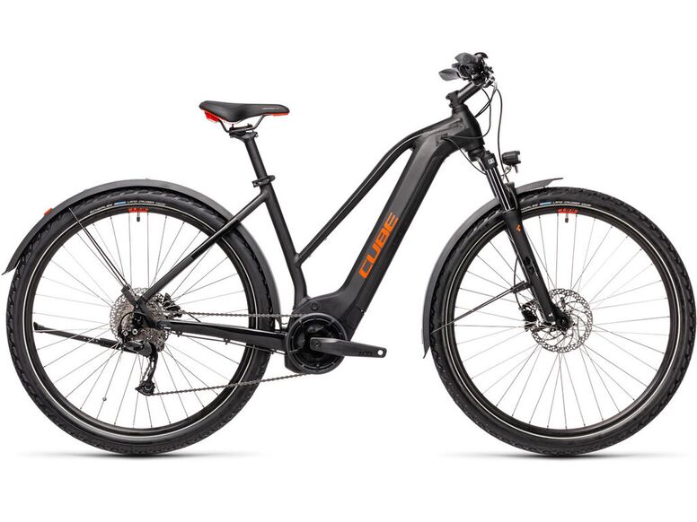 Elektrokolo CUBE NATURE HYBRID ONE 500 Allroad Trapeze 2021 black´n´red