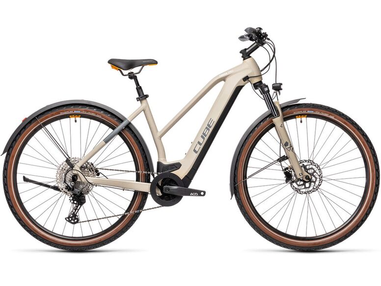 Elektrokolo CUBE CROSS HYBRID PRO 625 Allroad Trapeze 2021 desert´n´orange