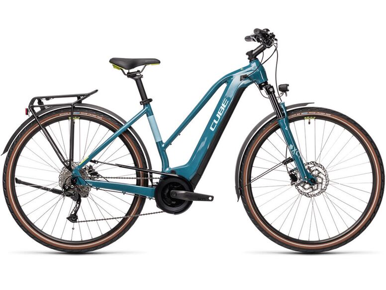 Elektrokolo CUBE Touring HYBRID ONE 500 Trapeze blue´n´green 500 2021