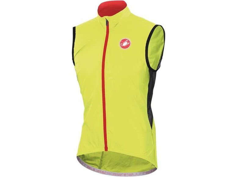 Castelli – pánská vesta Velo, yellow fluo