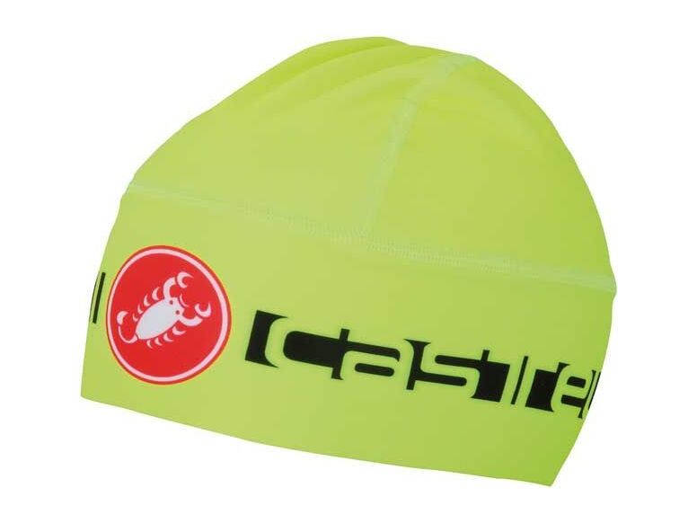 Castelli - čepice Thermo Skully, yellow fluo