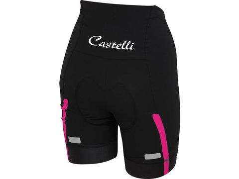 Castelli – dámské kalhoty Velocissima W s vložkou, black/raspberry