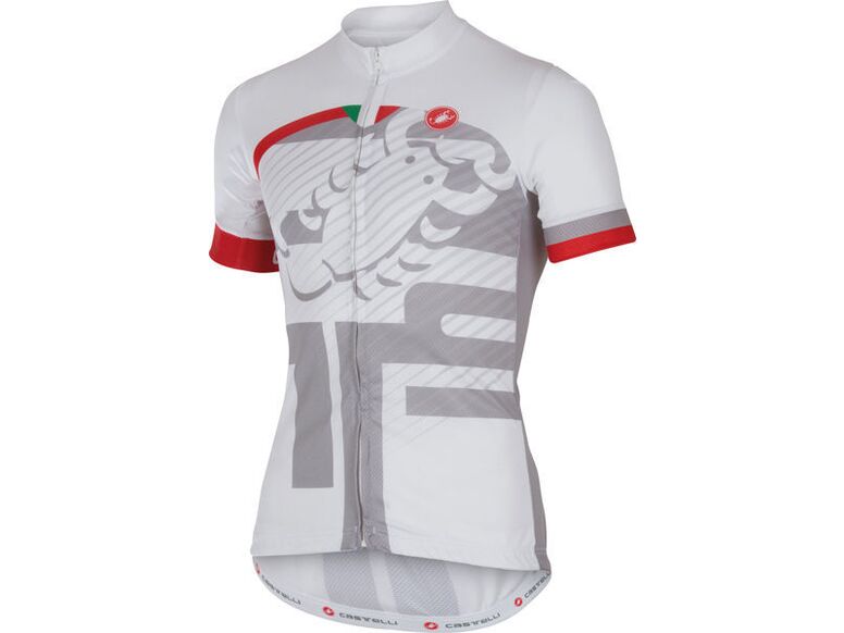 Castelli – pánský dres Veleno FZ, white