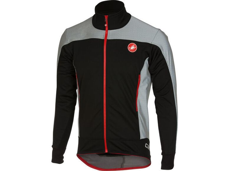 Castelli - pánská bunda Mortirolo, black/reflex