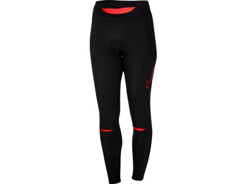 Castelli - dámské kalhoty s vložkou Chic, black/red