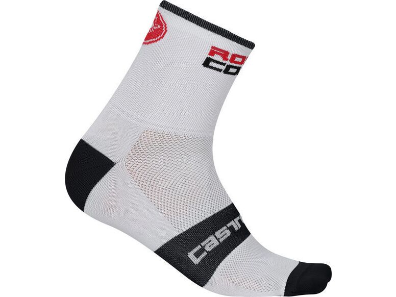 Castelli - pánské ponožky Rosso Corsa 6 cm, white
