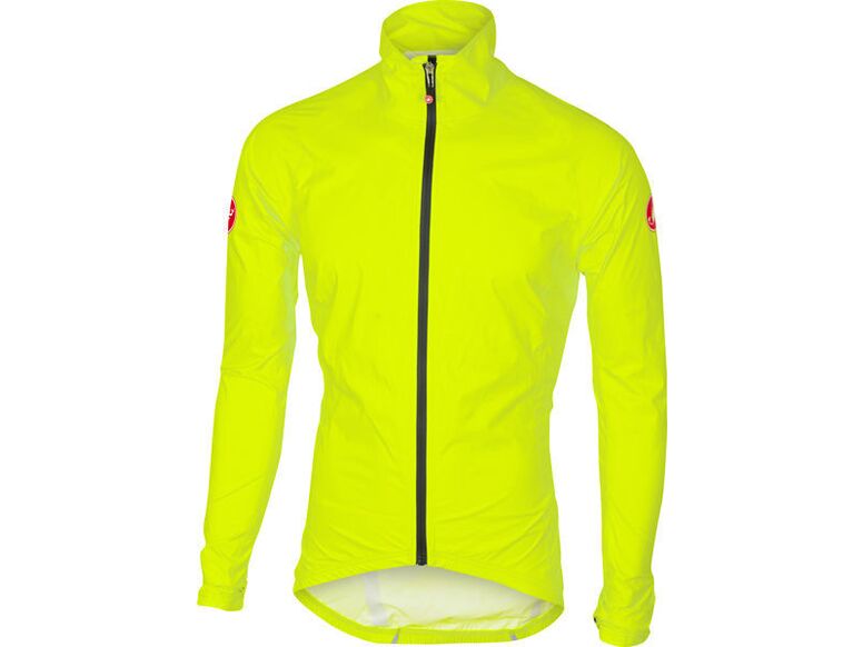 Castelli – pánská bunda Emergency Rain, yellow fluo