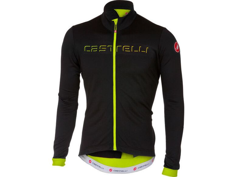 Castelli - pánský dres Fondo FZ, light black/yellow fluo