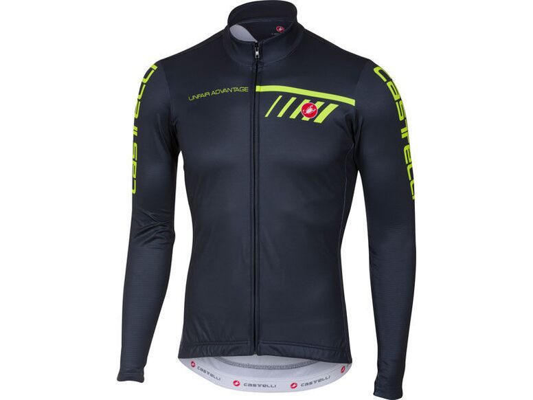 Castelli – pánský dres Velocissimo 2 FZ, light black/yellow fluo