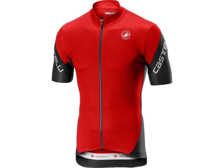 Castelli - pánský dres Entrata 3 FZ, red