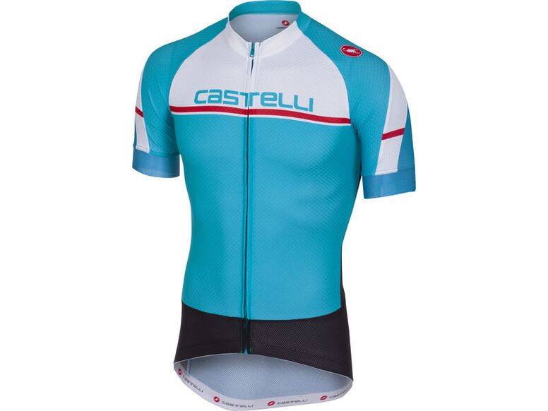 Castelli - pánský dres Distanza FZ, sky blue