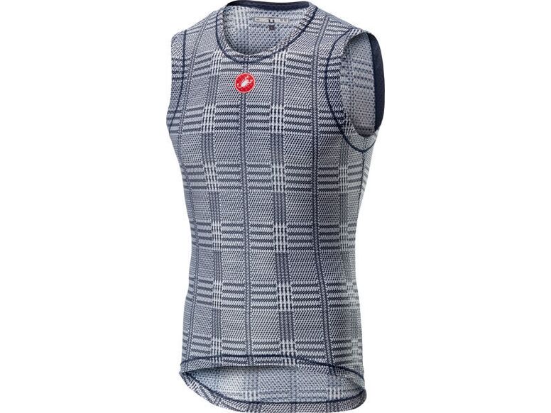 Castelli - pánské funkční prádlo Pro Mesh bez rukávů, dark steel blue/white