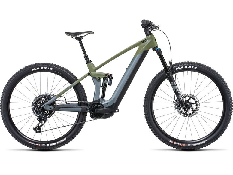 Elektrokolo Cube Stereo Hybrid 140 HPC TM 750 29 flashgrey´n´olive 2022