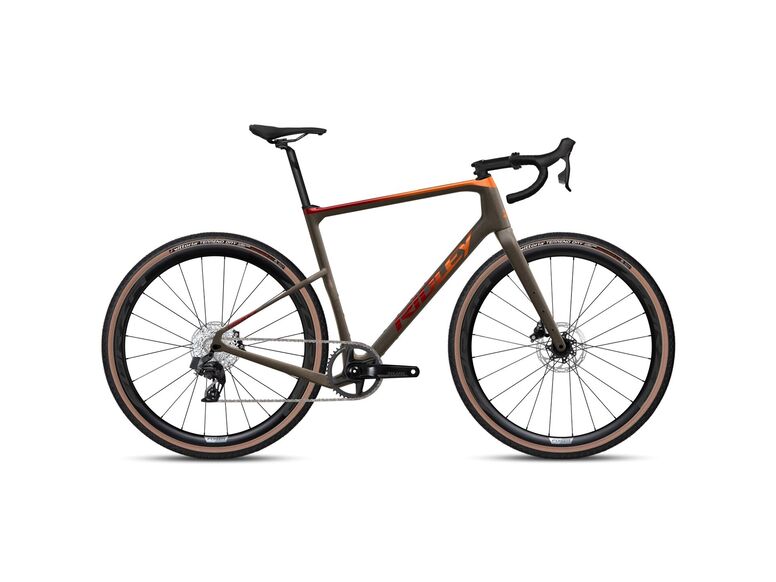 Gravelové kolo RIDLEY KANZO Adventure Rival XPLR Fade Orange/Bordeaux