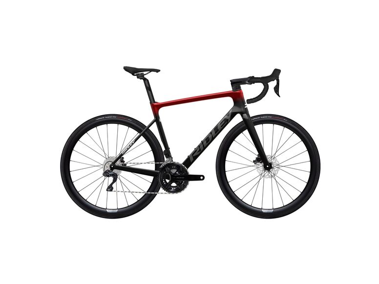 Silniční kolo RIDLEY FALCN 105 Di2 UD Carbon/Candy Red Metallic/Silver