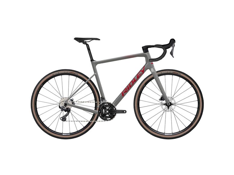 Gravelové kolo RIDLEY GRIFN GRX600 Battleship Grey/Candy Red Metallic