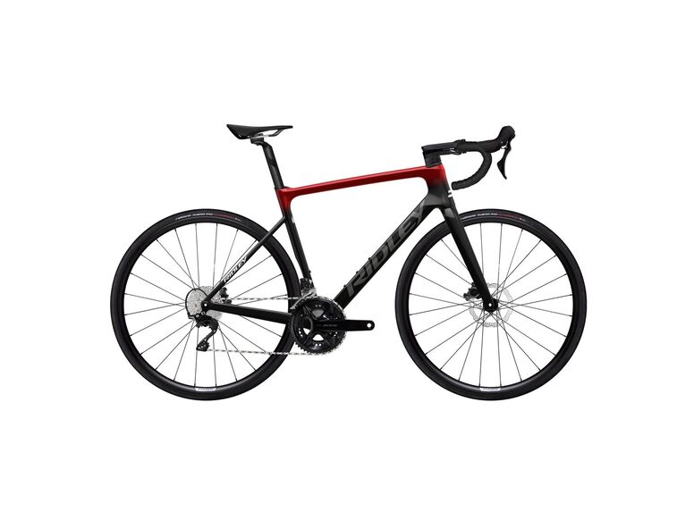 Silniční kolo RIDLEY FALCN 105 UD Carbon/Candy Red Metallic/Silver