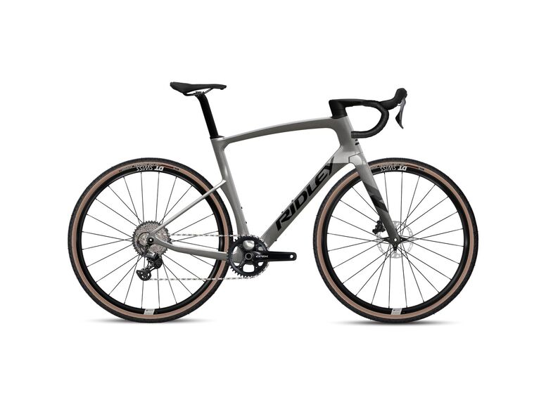 Gravelové kolo RIDLEY KANZO Fast GRX800 Empress Grey Metallic/Anthracite Metallic/Black