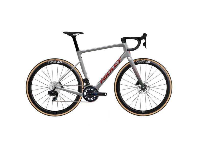 Gravelové kolo RIDLEY GRIFN RS SRAM Force AXS Battleship Grey/Candy Red Metallic