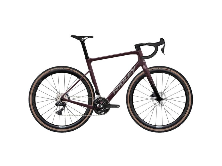 Gravelové kolo RIDLEY GRIFN RS GRX800 Di2 Dark Plum Metallic/Autumn Grey Metallic