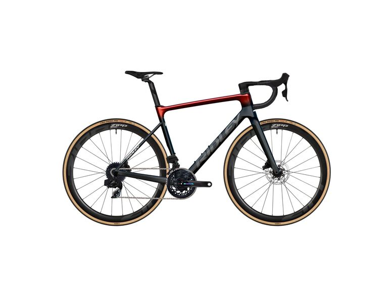 Silniční kolo RIDLEY FALCN Sram Force AXS UD Carbon/Candy Red Metallic/Silver