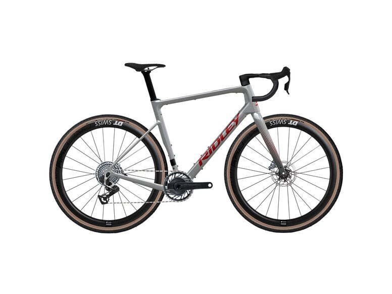 Gravelové kolo RIDLEY GRIFN RS SRAM Red XPLR Battleship Grey/Candy Red Metallic