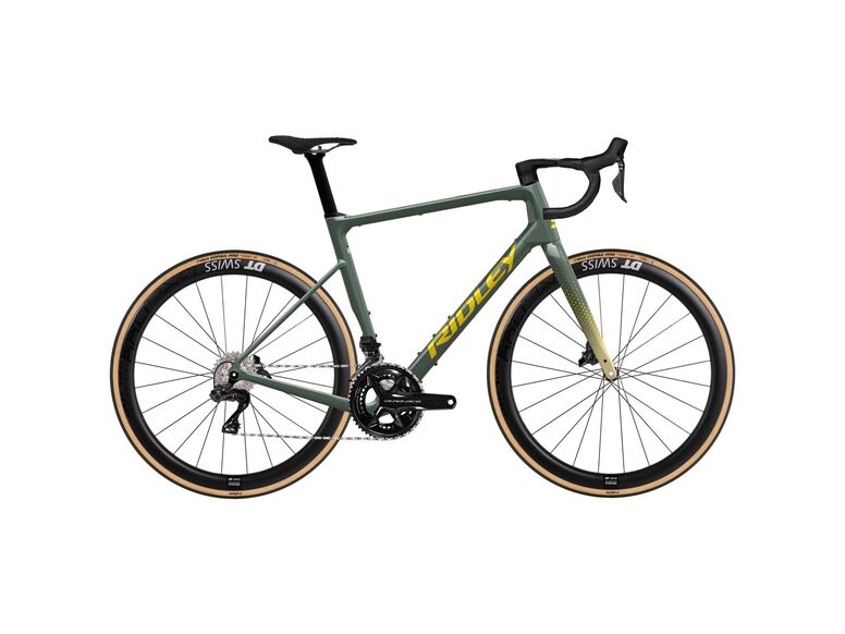 Gravelové kolo RIDLEY GRIFN RS DuraAce Di2 Green Smoke/Yellow