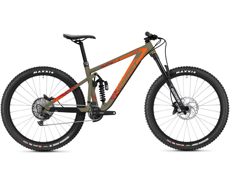 Celoodpružené kolo GHOST Riot Enduro Universal - Mud / Orange