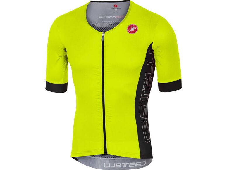 Castelli - pánský dres Free Speed Race, yellow fluo/antracit