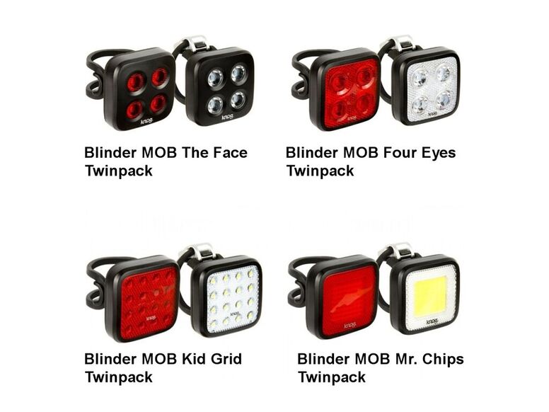 KNOG Blinder MOB Twinpack - Sada přední + zadní světlo