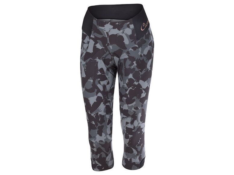 Castelli - dámské kalhoty Bellissima 3/4 s vložkou, black/turbulence